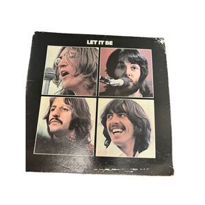 Vintage THE BEATLES Record empty cover Album, Let it Be